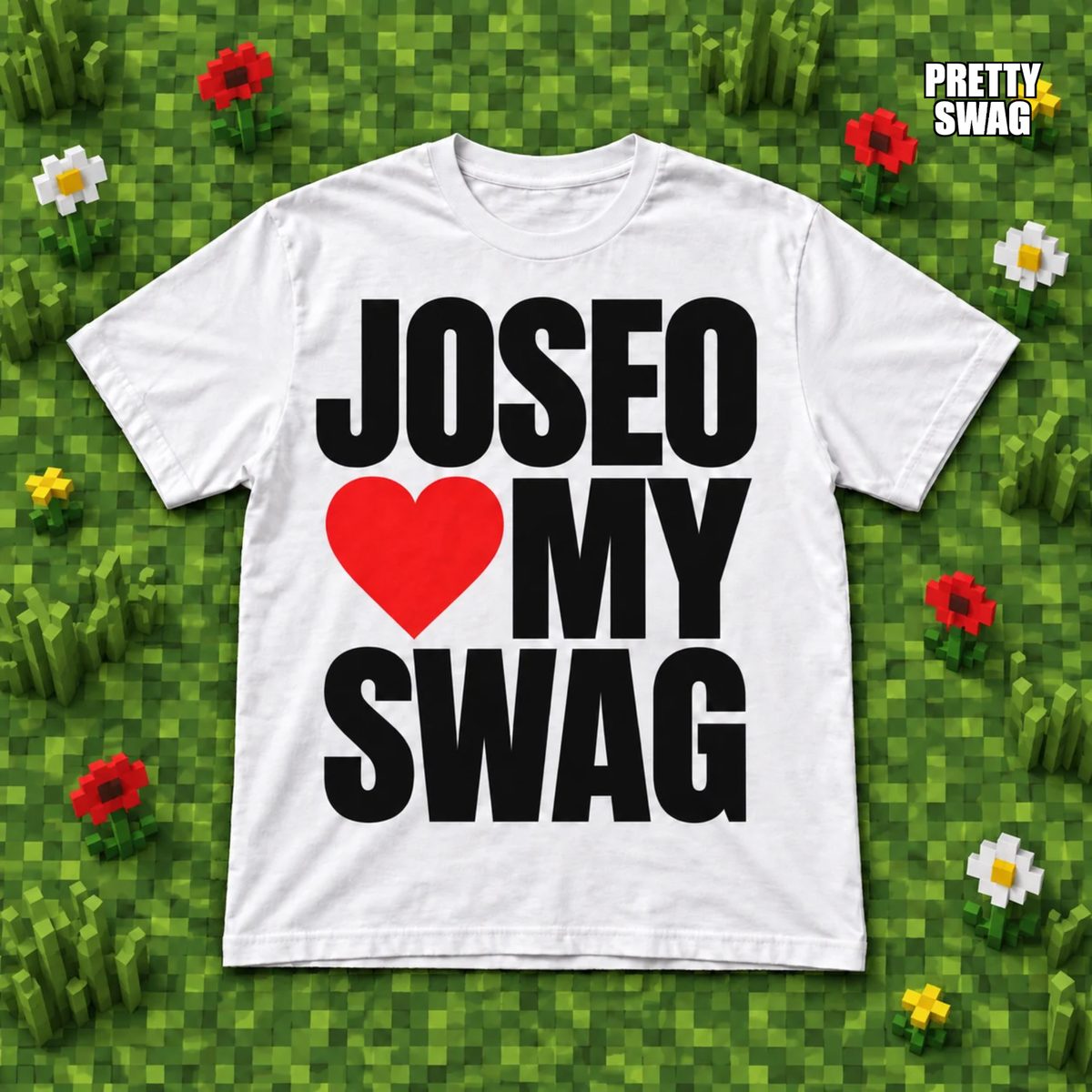 Camiseta JOSEO MY SWAG Blanca - PRETTY SWAG