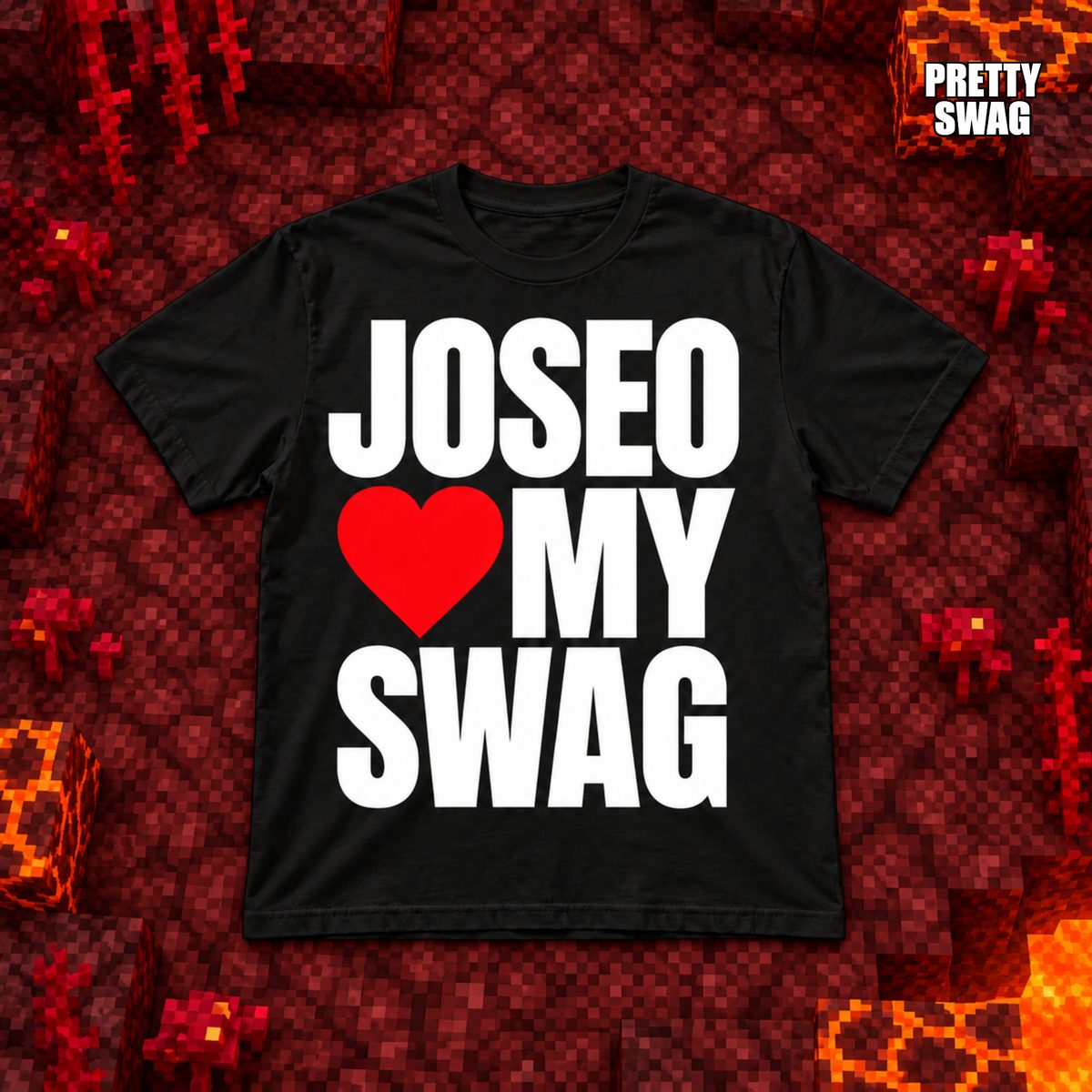 Camiseta JOSEO MY SWAG Negra - PRETTY SWAG
